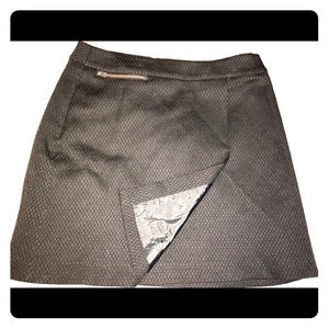 Textured black above the knee skirt